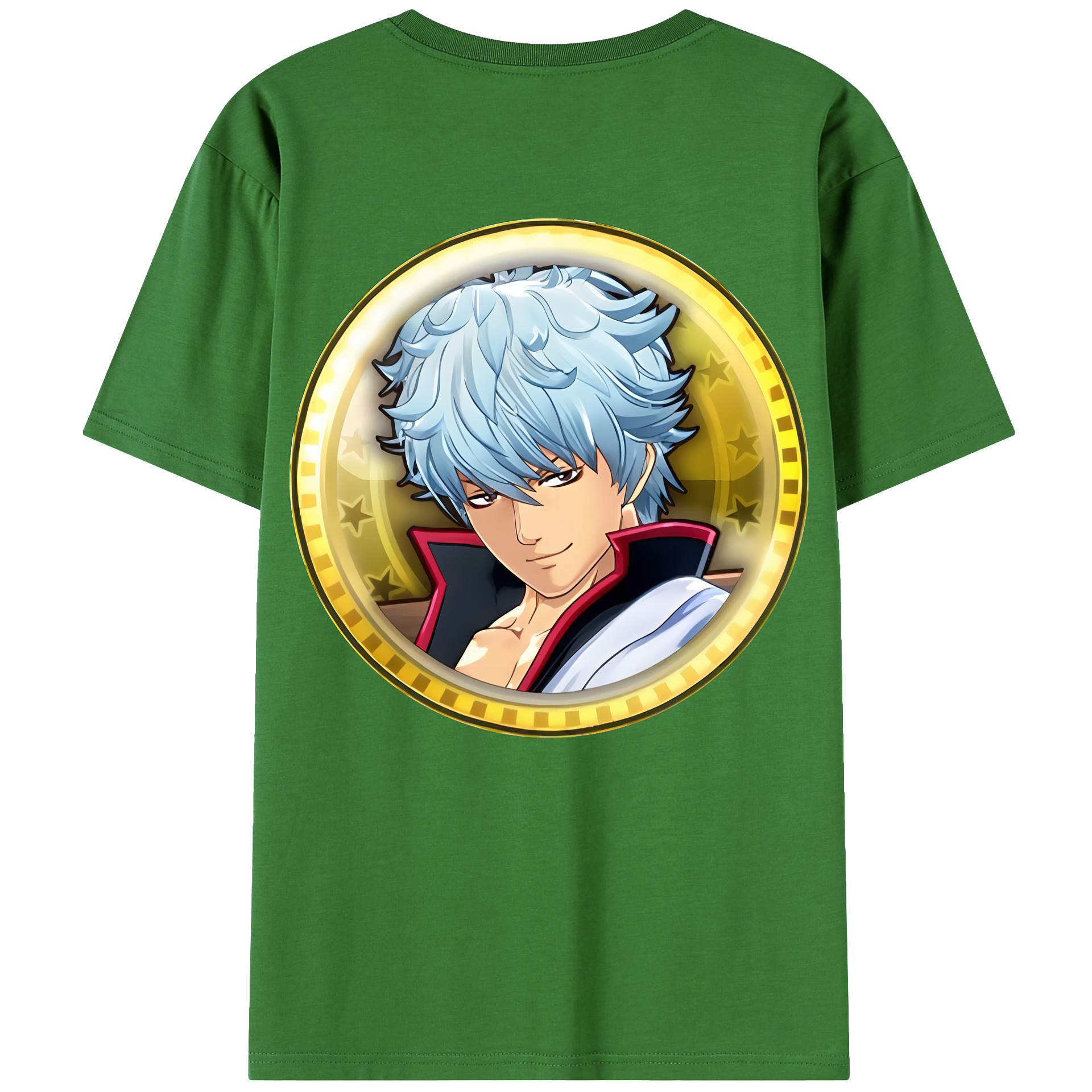 （画像用） ぎんたま 坂田銀時（さかたぎんとき） 神楽 志村新八（しむら しんぱち） GINTAMA Sakata Gintoki Kagura Shimura Shinpachi レディース半袖Tシャツ(バックプリント)